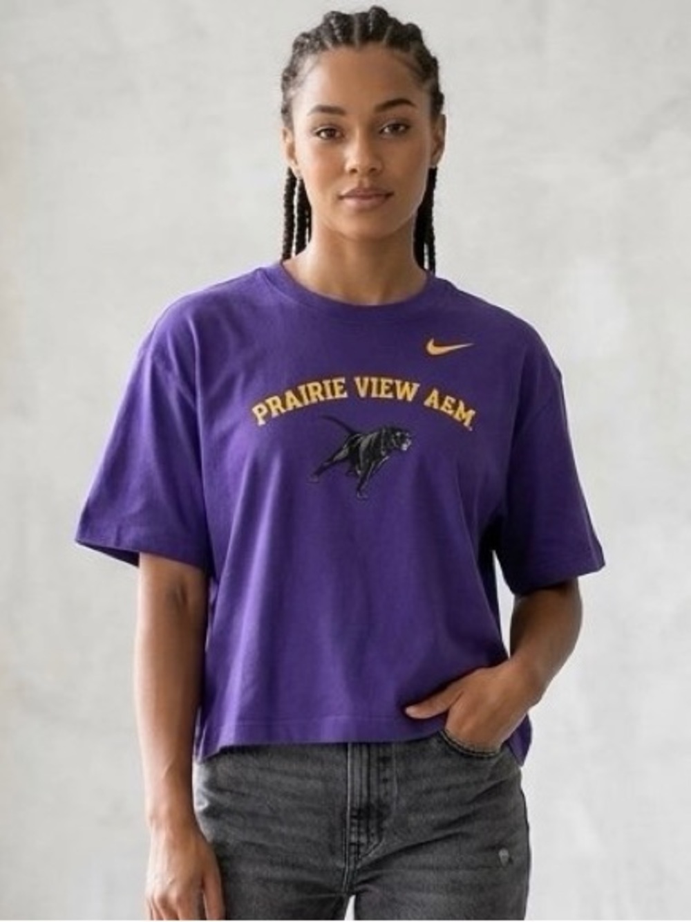 Women’s Nike Nike Prairie View A&M University Panthers Boxy Tee - Size L